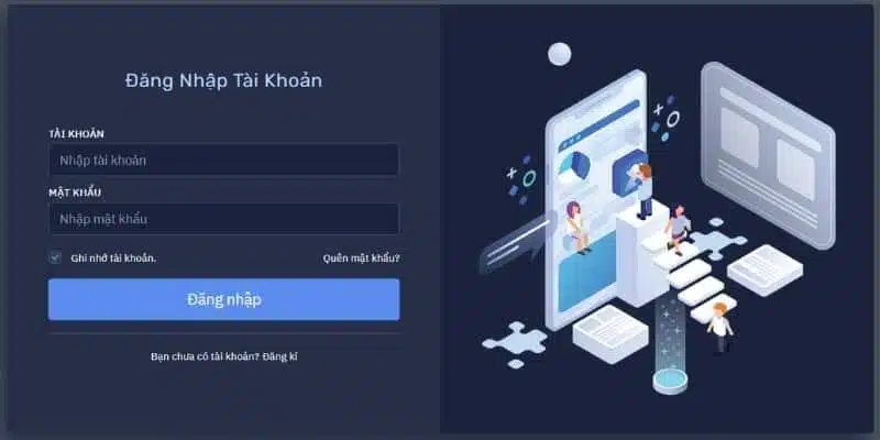 Hình thức đăng nhập 98win khi hệ thống bị chặn 